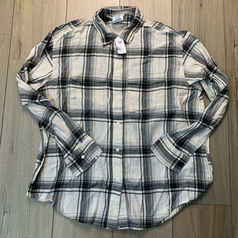Plaid Button-Down Shirt